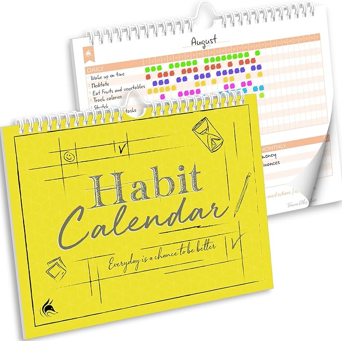 Clever Fox Habit Tracker Calendar – Inspirational Goal Tracker and Habit by CleverFox