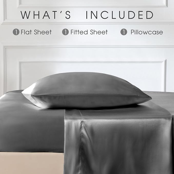 FreshCulture Satin Sheets Twin XL Bed Set - Image 3
