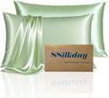 Mulberry Silk King Size Pillow Cases Set of 2, Ultra Smooth Soft Breathable by Unknown