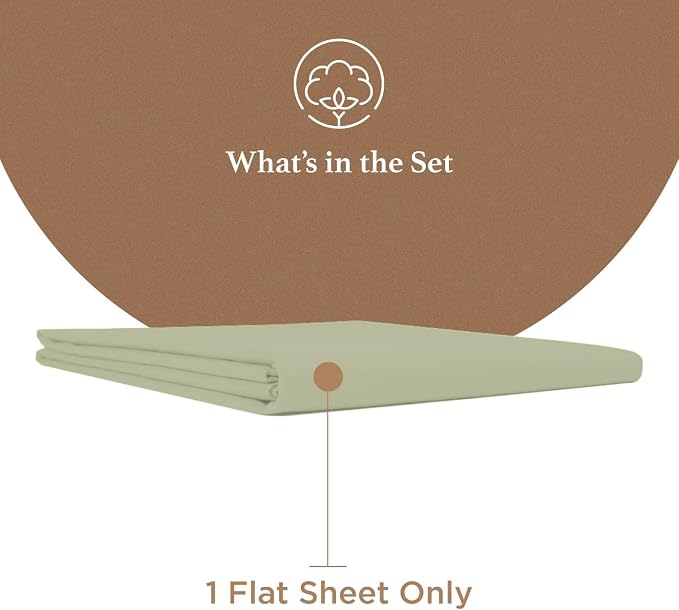 Good Sleep Bedding Queen Size Flat Sheet Only - Image 2