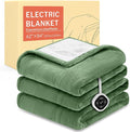 HOMLYNS LuxeHeat Heated Blanket Electric Blanket Twin Size, Soft Flannel Sherpa by HOMLYNS