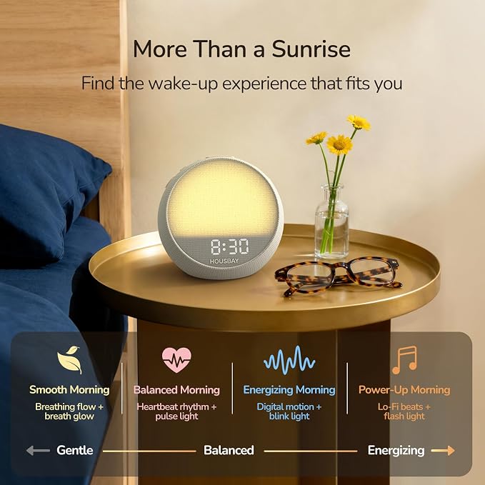 HOUSBAY MINI Sunrise Alarm Clock - Image 5