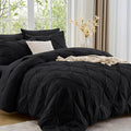 Sasttie Twin XL Comforter Set, 5-Piece Bed in a Bag, Pintuck Bedding Sets by SASTTIE
