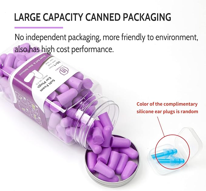 LYSIAN Ultra Soft Foam Earplugs Sleep - Image 3