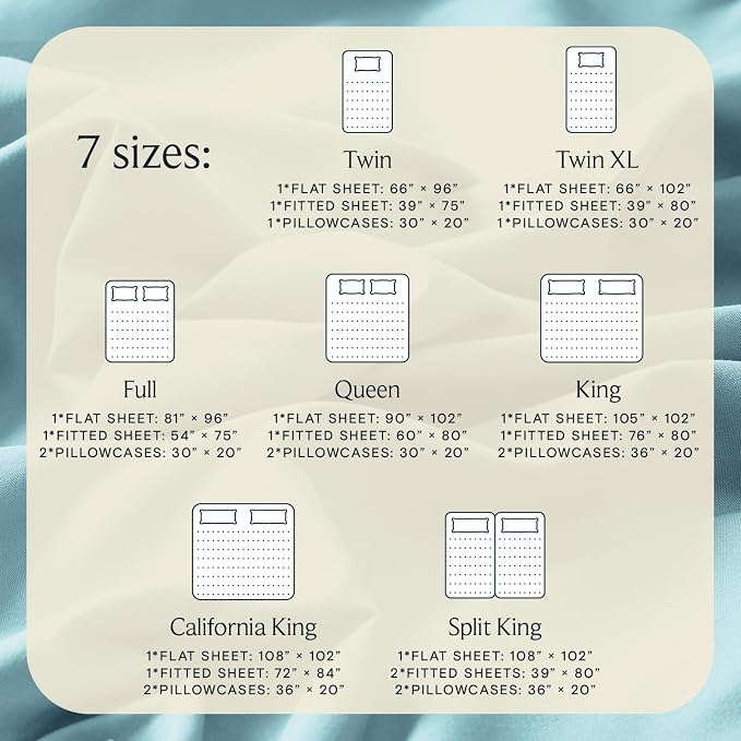 LuxClub 4 PC King Size Sheet Set Deep Pockets 18" Wrinkle Free Cooling Sheets - Image 4