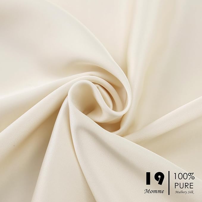Silk Pillowcase for Hair and Skin, Soft Breathable Smooth Cooling Mulberry Silk - Image 2
