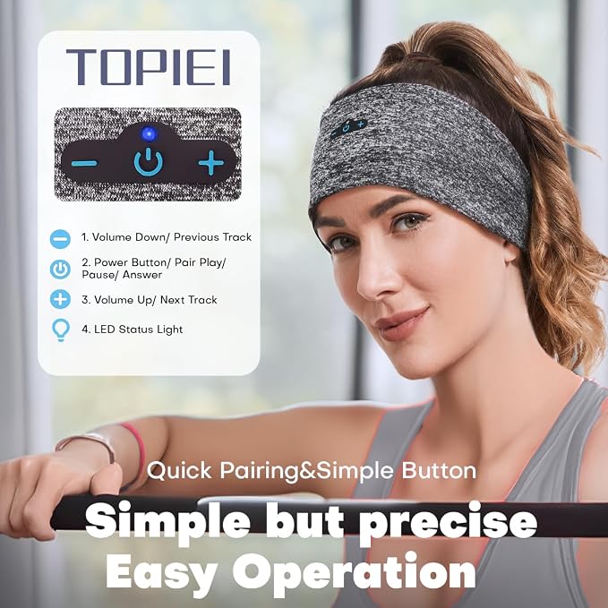 Sleep Headphones Bluetooth Headband - Image 3