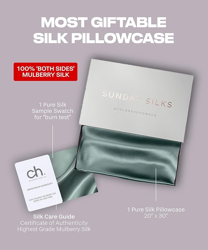 Colorado Home Co Mulberry Silk Pillowcase - Image 6