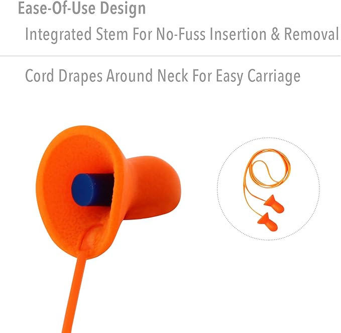 Howard Leight by Honeywell Quiet Corded Reusable Earplugs, 5-Pair Vending Pack - Image 4