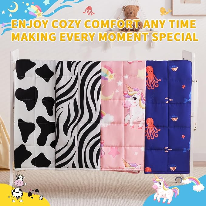 anfie Weighted Blanket Kids, Weighted Blanket Cooling Blanket - Image 6