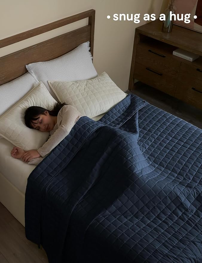 YnM 25lbs Weighted Blanket for Adults, Cotton Heavy Bed Throw Blanket - Image 3
