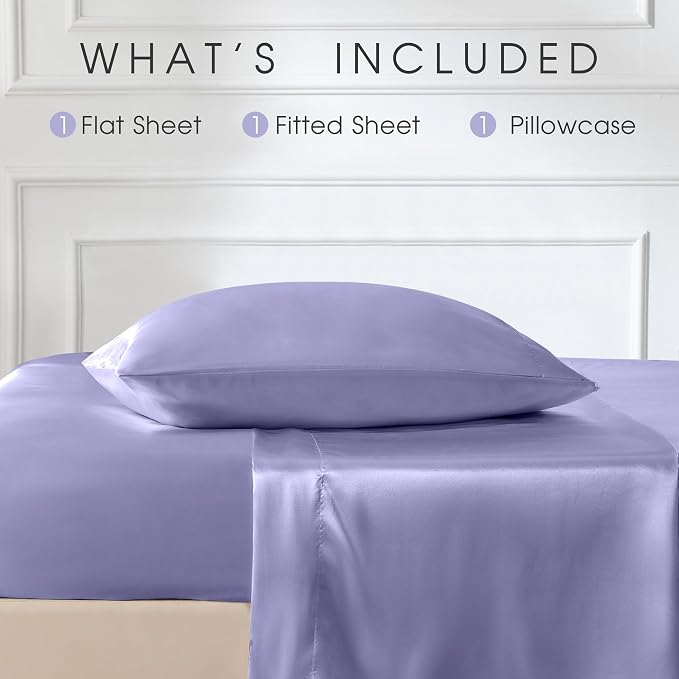 FreshCulture Satin Sheets Twin XL Bed Set - Image 3