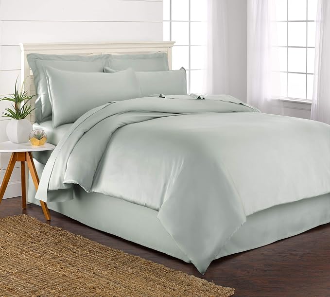 Queen Duvet Cover by Pure Bamboo, 3 Piece Set, Genuine 100% Organic Viscose by PureBamboo
