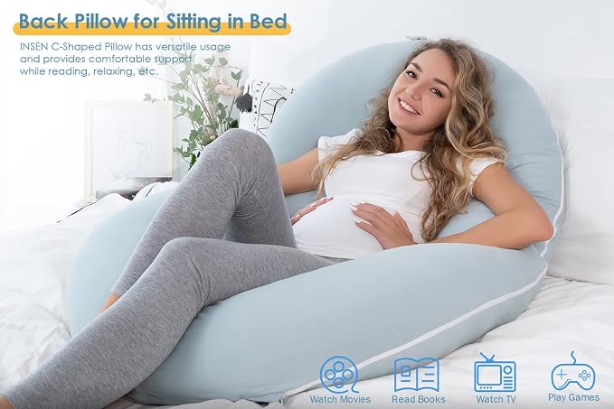 INSEN Pregnancy Pillows for Sleeping, Maternity Pillow - Image 6