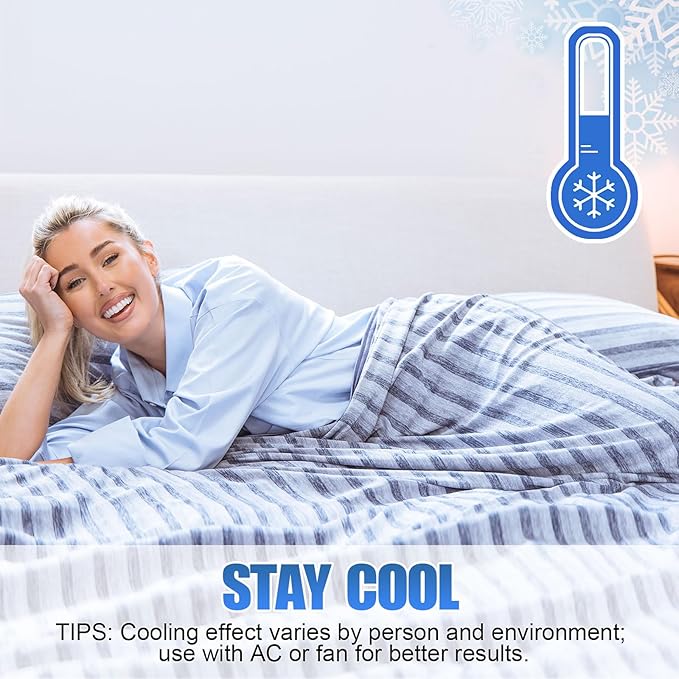 Ailemei Direct Cooling Blanket for Hot Sleepers, Double Sided Cold Effect - Image 4