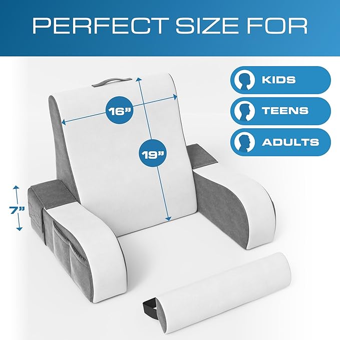 Kolbs Wedge Reading Pillow for Bed, Cushion - Image 6