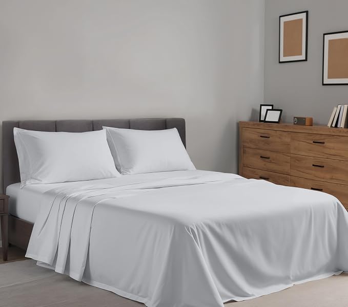 RUVANTI 100% Cotton Sheets – Twin XL Size Percale Bedding, Cooling & Breathable - Image 2