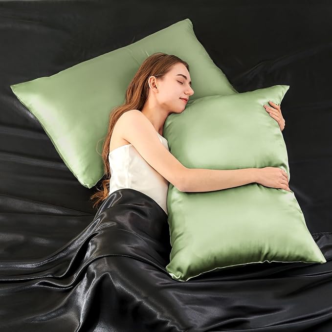 INFIIXSO Silk Pillow Cases 2 Pack Standard Size, Ultra Smooth & Soft Mulberry - Image 7