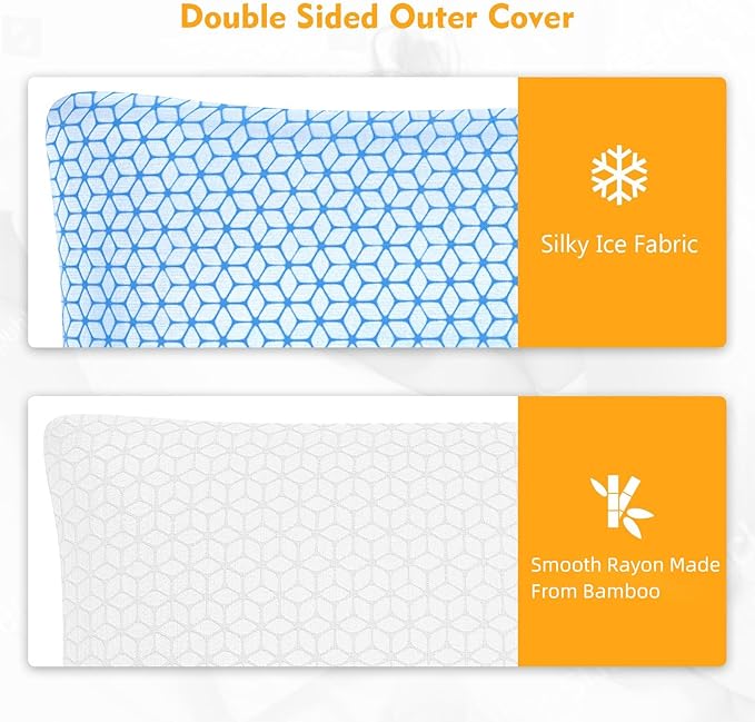 Love Attitude Bed Pillow King Size 1 Pack, Shredded Memory Foam Pillow - Image 3
