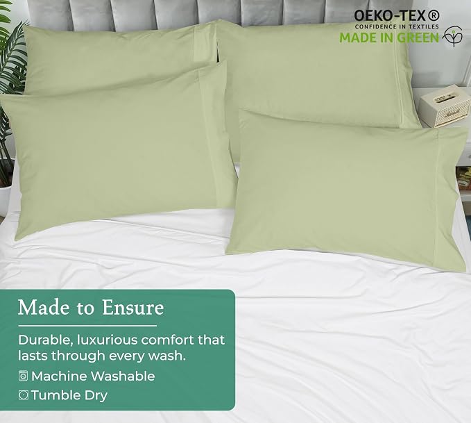 Royale Linens Queen Pillowcase Set of 2 - Image 8