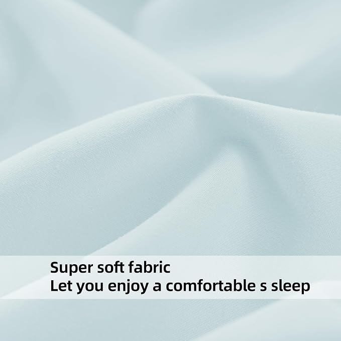 HBHLFZ Full Fitted Sheet Only, Soft Breathable Bottom Sheet - Image 4