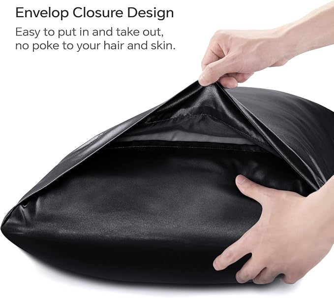 BEDELITE Satin Body Pillow Cover, Super Soft and Cooling Body Pillow Pillowcase - Image 4