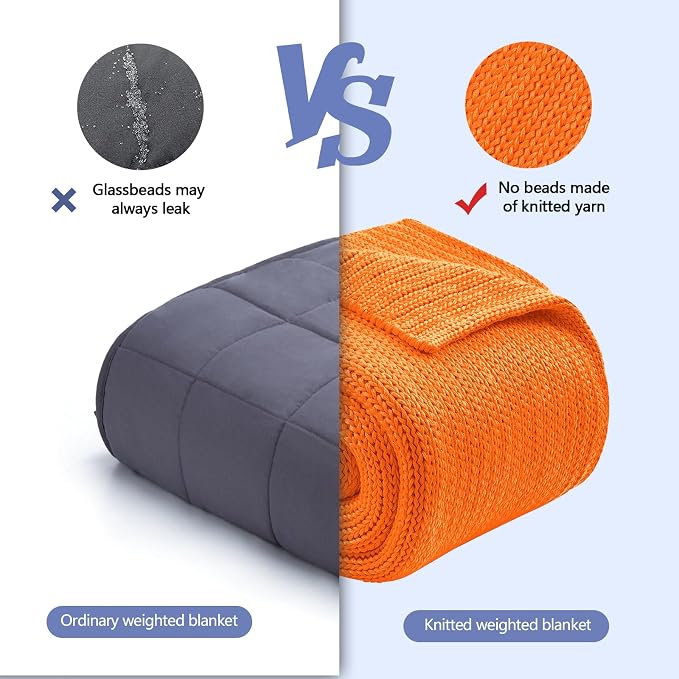 L'AGRATY Knitted Weighted Blanket - Image 3