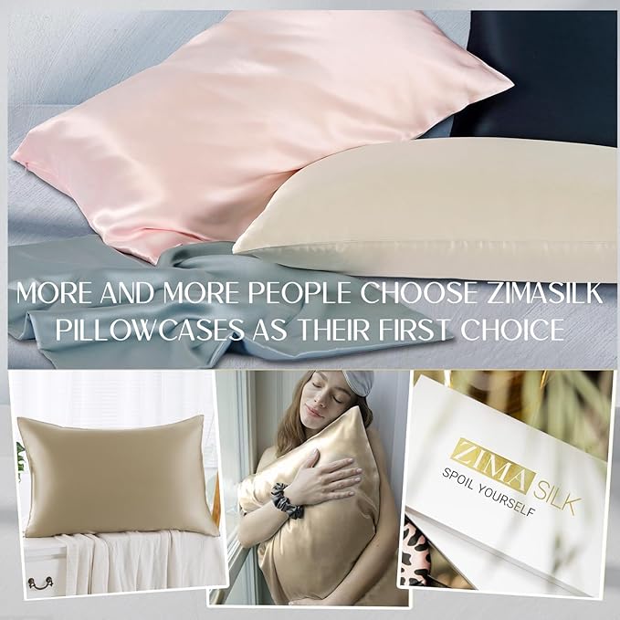 ZIMASILK 100% Pure Mulberry Silk Pillow Cases - Image 6