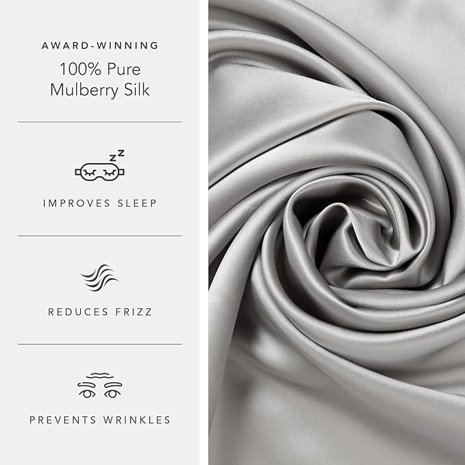 Fishers Finery 30mm 100% Pure Mulberry Silk Pillowcase, Quality Tested - Image 5