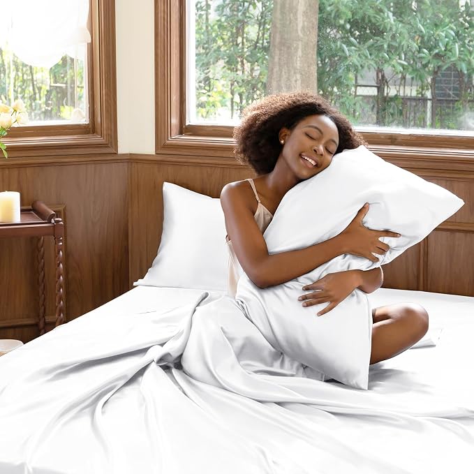 CozyLux Satin Sheets Full Size Sheets - Image 5