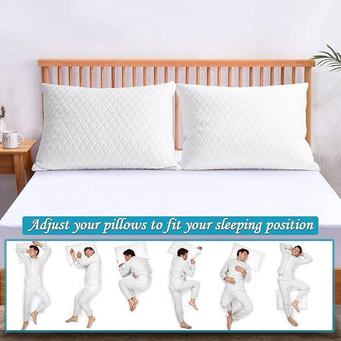 KEYOOHOME Shredded Memory Foam Pillows - Image 8