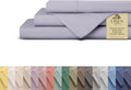 Linen Home 100% Cotton Percale Sheets King Size, Prelude Purple, Deep Pocket by LINENHOME