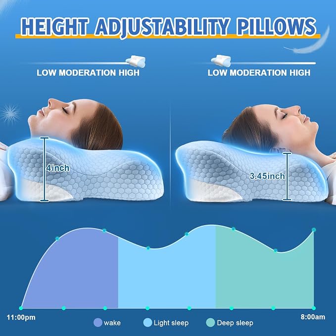 Cervical Neck Pillows with Memory Foam - Image 5