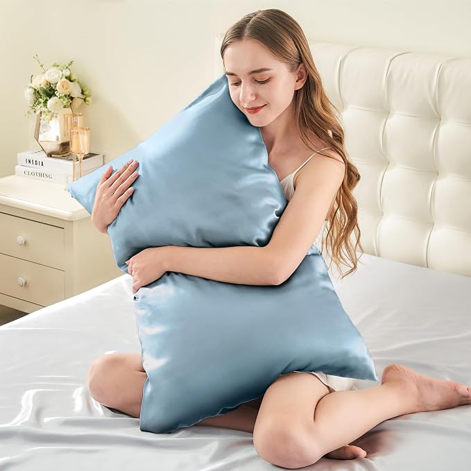 INFIIXSO Mulberry Silk Pillow Case King Size, Silk Pillowcase - Image 3