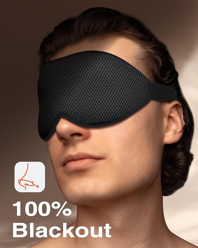 MABAO Sleep Mask for Side Sleeper, Eye Mask for Sleeping Women Men, 3D - Image 4