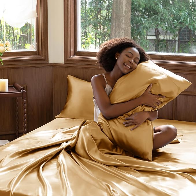 CozyLux Satin Sheets Full Size Sheets - Image 7