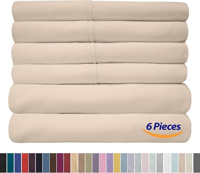 Sweet Home Collection 6 Piece 1500 Supreme Collection Brushed Microfiber Deep - Image 6