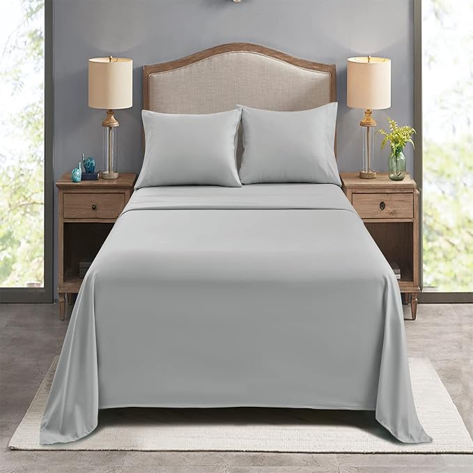 FreshCulture King Flat Sheets Only, Soft Microfiber Bedding Sheets - Image 7