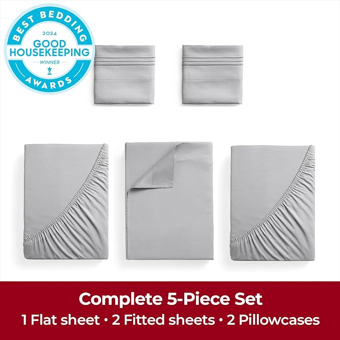 Mellanni Extra Deep Split King Sheets - Image 4