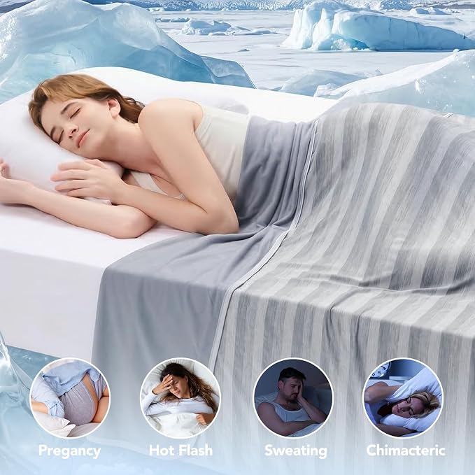 GOHERO Cooling Blanket King Size- 100"x90" Summer Cooling Throw Blanket - Image 4