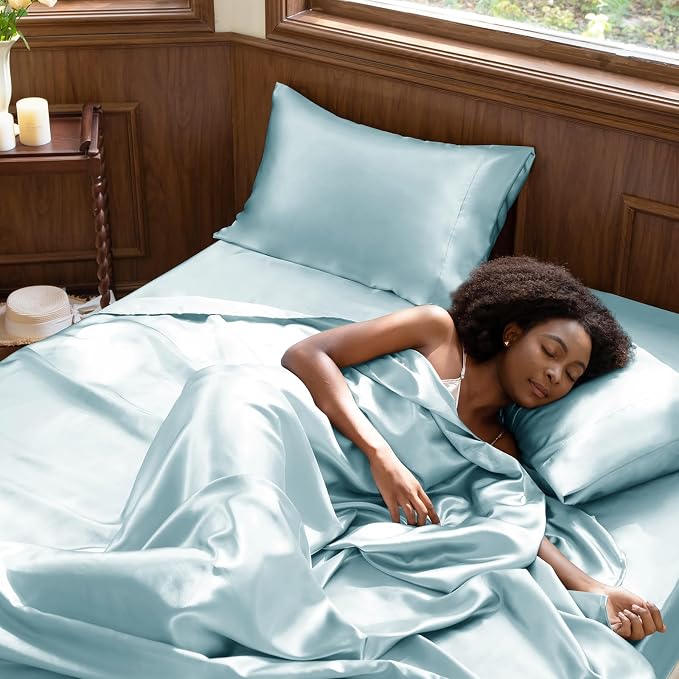 CozyLux Satin Sheets Full Size Sheets - Image 2