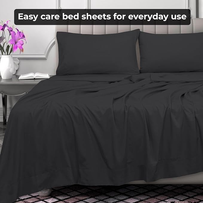 Royale Linens 2 Pack Bulk Flat Sheet Set - Image 7