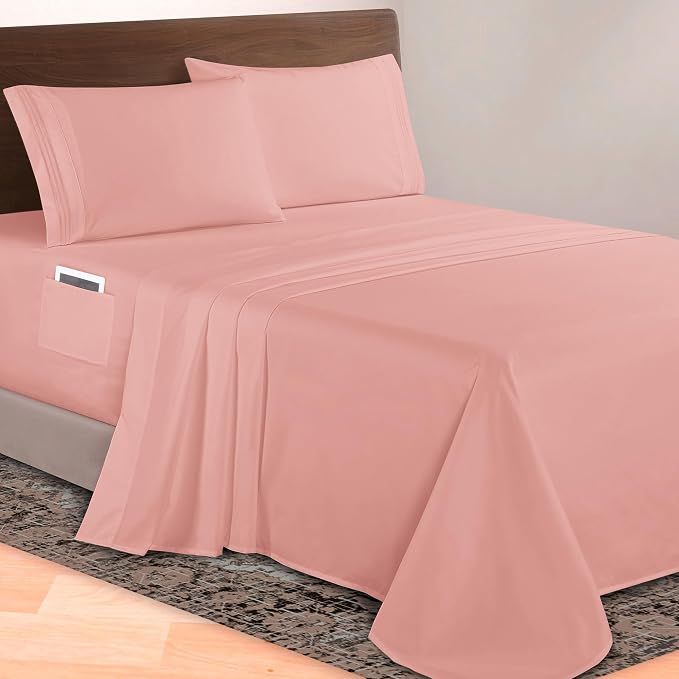 Elegant Comfort Luxurious 1500 Premium Hotel Quality Microfiber 4-Piece Sheet by ELEGANTCOMFORT