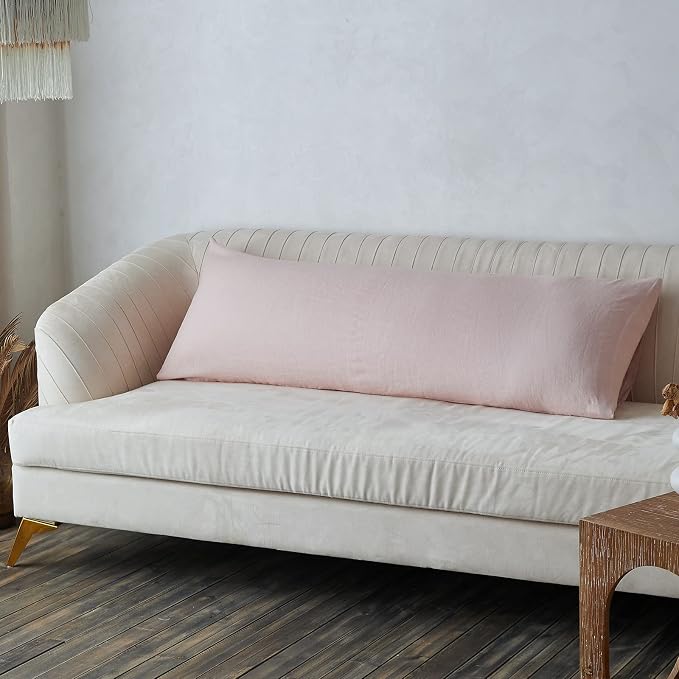 Simple&Opulence Body Pillow Cover 20" x 54", 100% Pure Linen, Ultra Soft and - Image 6