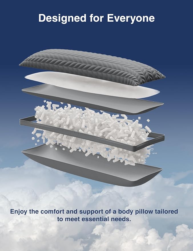 ZonLi Long Body Pillow for Adults, Firm Body Pillow - Image 3