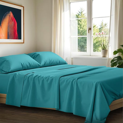 100% Egyptian Cotton King Size Sheets Set by AshtonSheets