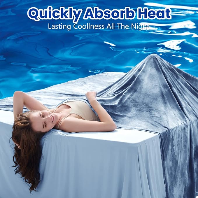 Topcee Cooling Blankets for Hot Sleepers, Arc-Chill Q-Max >0.5 Cool Fiber - Image 2