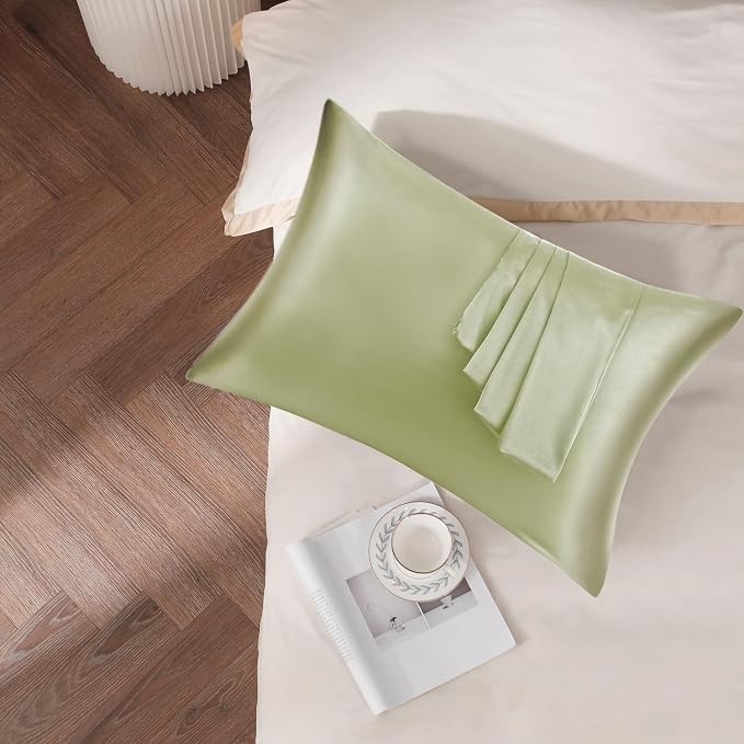 100% Silk Pillow Cases 2 Pack, Mulberry Silk Pillowcase - Image 3