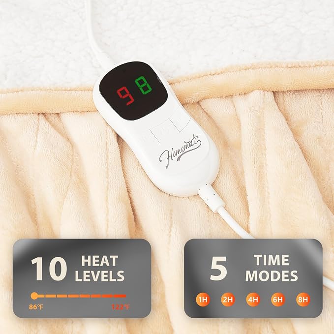 Homemate Electric Heated Blanket Full Size - Image 4
