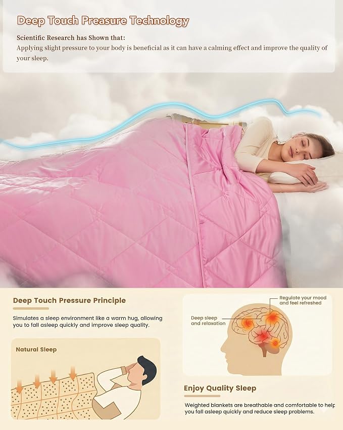 L'AGRATY Queen Size Weighted Blanket - Image 4